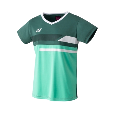 Koszulka sportowa Yonex Crew Neck Club Team 2023 zielona damska